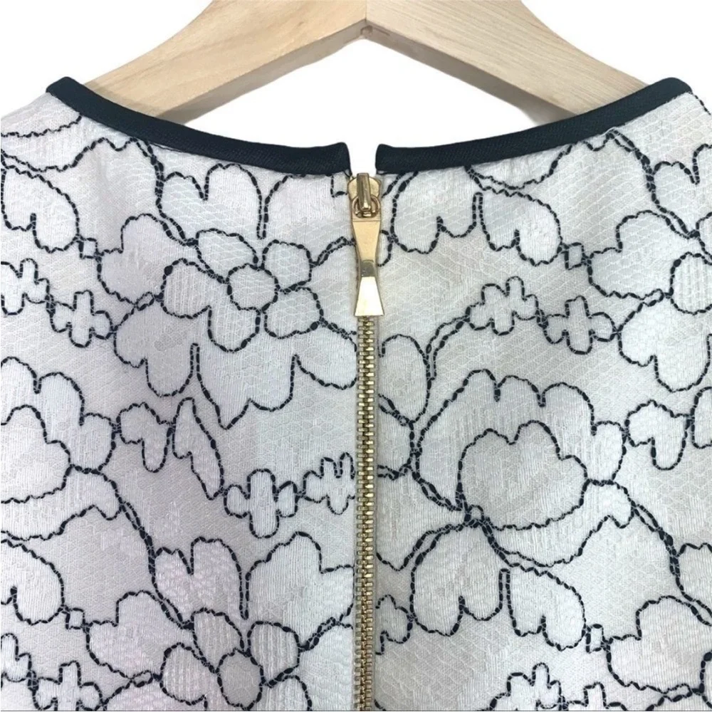🔥🆕 KATE SPADE New York Linen and Lace Floral Dress size 4